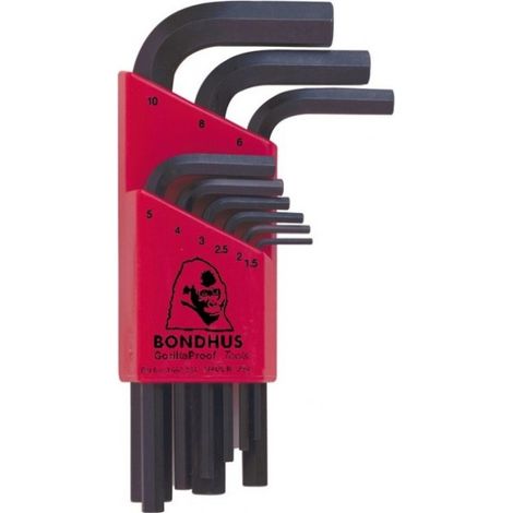 Llave allen 1,5-10mm bondhus 9 pz