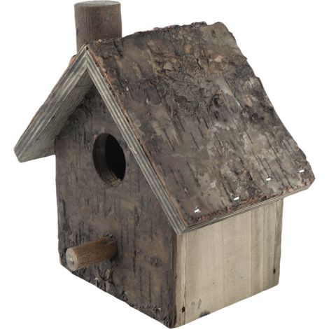 Nichoir à oiseau en bois anti-humidité à suspendre, abri de repos chaleureux pour oiseau, accessoire pour animal domestique, 15x10x9 cm, 1 pièce, couleur élégante (1/5)