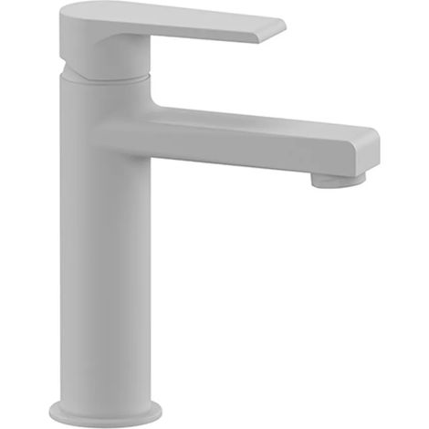 Miscelatore lavabo medio bianco opaco Mariani serie Artic scarico incluso (1/4)
