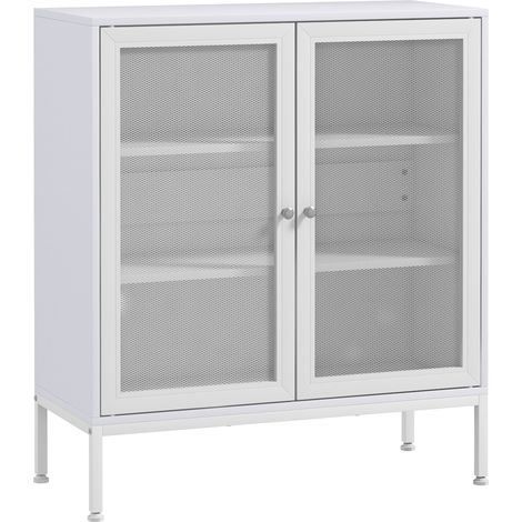 Buffet NASTASJA blanc et bois clair (1/5)