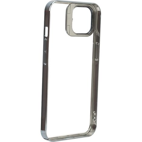 Étui magnétique fin et antichoc avec protection d'objectif et béquille intégrée, en polycarbonate haute transparence, bleu pour iPhone 14 (1/5)