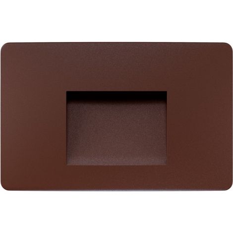 Beneito & Faure - Applique murale LED encastrable Mis Sq 3 W - Applique murale carrée IP65 avec interrupteur 2700 K/3200 K/4000 K - Corten