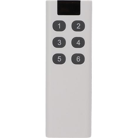 Télécommande Universelle Ortviai 433MHz 6 Touches Silicium Design Élégant Sans Antenne Portée 100m pour Portail Volet Alarme (1/3)