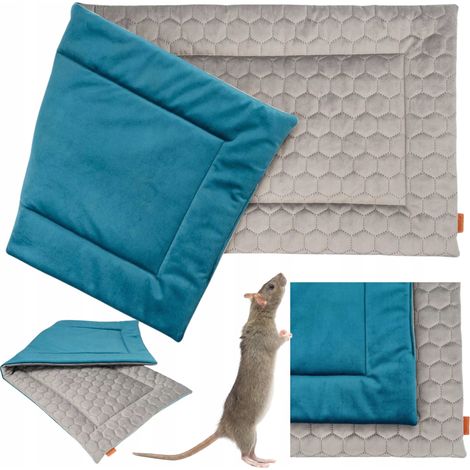 Matelas pour cage de rongeurs et lapins 78x48 gris (1/5)