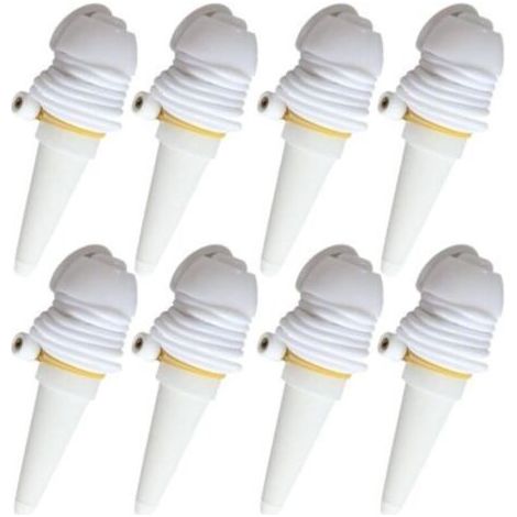 Arroseur goutte à goutte à arrosage automatique pour plantes d'intérieur, arroseur à siphon de jardin, blanc, ensemble de 8 pièces
