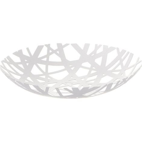 Yamazaki Tower Coppa per Frutta Bianca 26 cm Minimalista