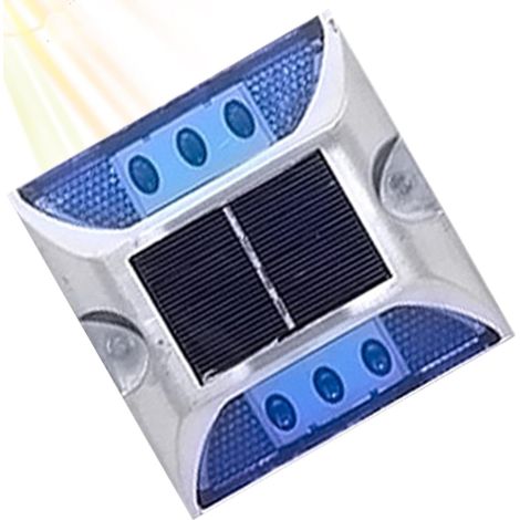 Réflecteurs d'solaires,Réflecteurs solaires routiers Lumières solaires pour La voie solaire durable les lumières extérieures et extérieures d'étape d'avertissement pour l'avertissement de sécuri (1/5)