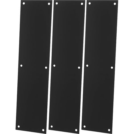 Lot de 3 protections plinthes en acier inoxydable brossé pour protéger (1/5)