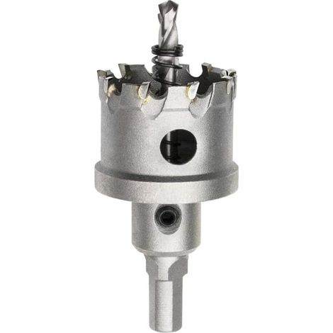 XEPHO Foret de Scie Cloche en Métal, Coupeur de Trou de Dents en Carbure de Tungstène pour Tôle D'acier Inoxydable, Métal, Alliage, Fer, Bois (42mm)