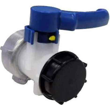 Vanne papillon 2 pouces avec écrou de 70 mm pour réservoir IBC de 1000 litres - S60x6 (1/3)