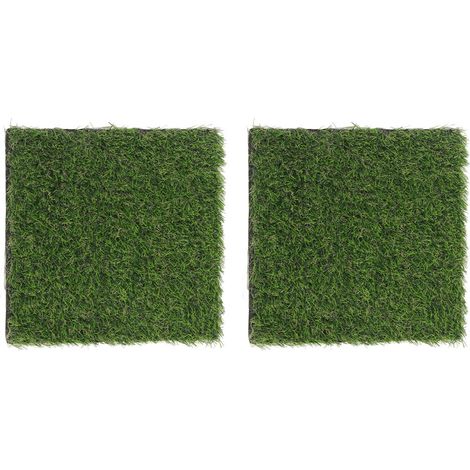 2 tapis d'urine pour chien, gazon artificiel absorbant et respirant, réutilisable, usage intérieur/extérieur (1/5)