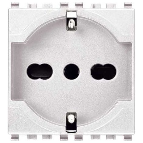 20210.B Enchufe Sicury 2P+T 16 a 250 V Blanco Eikon