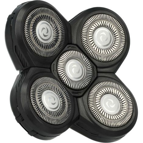 vhbw Ersatz-Scherkopf kompatibel mit Philips S9000-Serie S9731, S9911, S9988, S9711, S9721 Elektrorasierer, Schwarz
