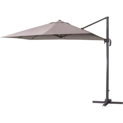 Ombrellone deluxe quadrato tortora 3x3 mt - biacchi ettore (1/4)