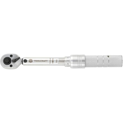 TOOLCRAFT 819161 Clé dynamométrique avec cliquet réversible 1/4 (6.3 mm) 1 - 6 Nm (1/3)