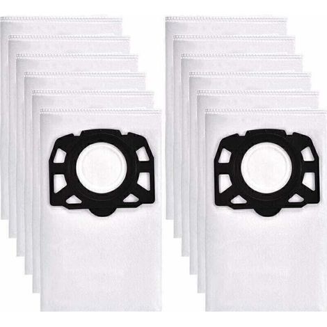 12 sacs aspirateur pour Karcher WD4 WD5 WD6, convient pour Karcher MV4, MV5, MV6 Aspirateur eau et poussière (1/4)