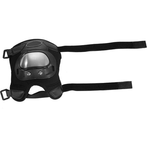 Protège-genoux moto motocross ATV adulte, 2 pièces en acier inoxydable, coquilles tibia renforcées, équipement de protection articulations. (1/5)