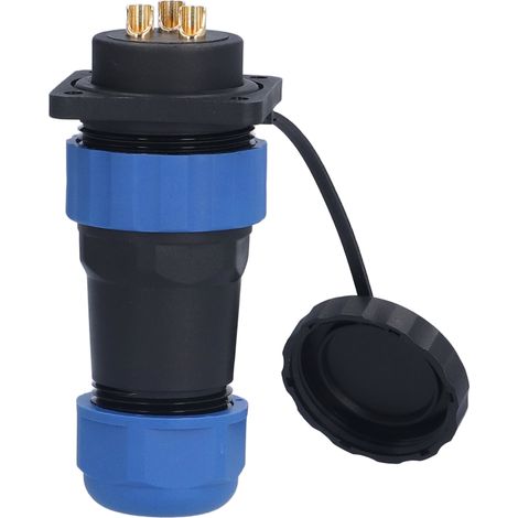Connecteur étanche carré à 4 trous IP68, prise d'alimentation aéronautique 380 V 45 A pour câble/fil SP283