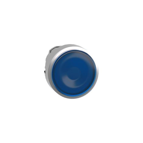 Cabeza pulsante RASANTE TRANSPARENTE azul + IP65 + material resistente y diseño moderno.