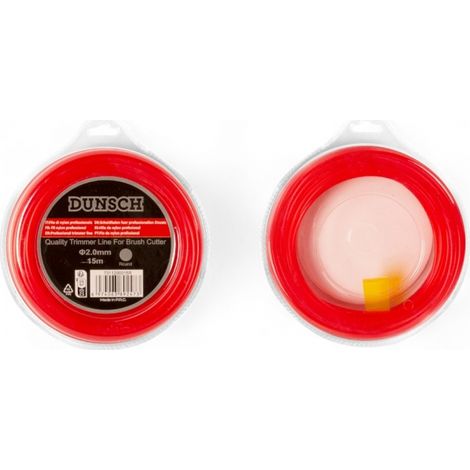 Fil nylon haute résistance pour débroussailleuse rond 2,0mm 15m - DUNSCH 7311200015R