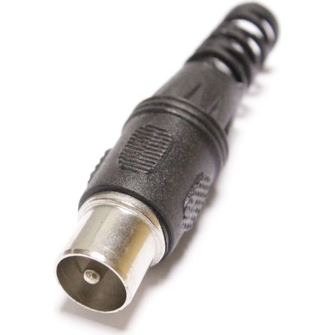 BeMatik - TV-mâle connecteur coaxial noir