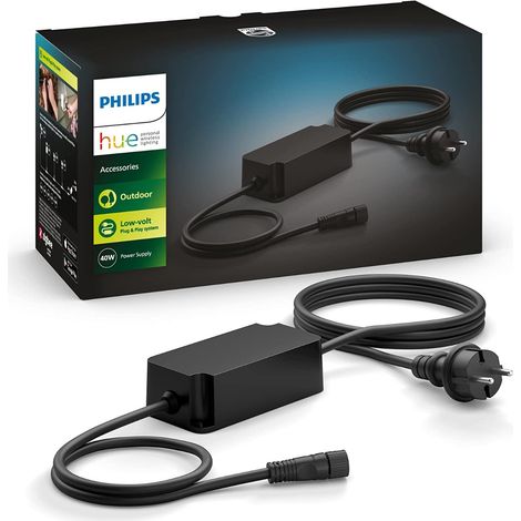 Alimentation extérieure 40W IP67 pour luminaires Philips Hue – Résistante à l'humidité – 220-240V – Installation facile (1/10)