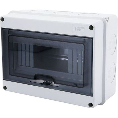 BRICOOMARKET Coffret Electrique Etanche Exterieur, IP65 8 Modules Ableaux à Disjoncteurs éLectriques Boitier, Etanche Electrique Exterieur, Boitier de Jonction pour Utilisation à l'extérieur (1/4)