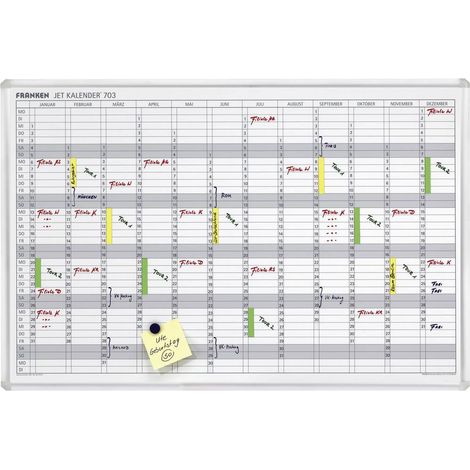 Franken Jahresplaner JetKalender JK703 90x60cm 12Monate weiß (1/2)