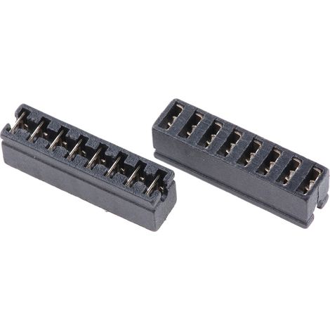 Cavalier de court-circuitage au pas de 2.54mm Noir, 8 contacts
