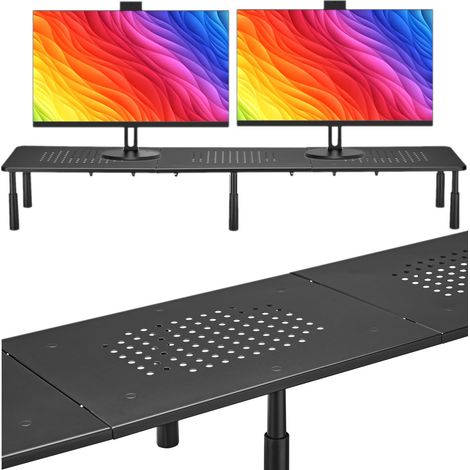 Soporte de mesa Mozos SPM2 para dos monitores y ordenador portátil. (1/5)