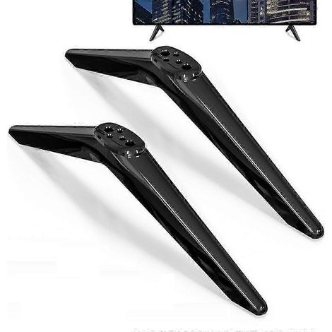 Pieds de support pour téléviseur TCL de 28, 32, 40, 43, 49, 50, 55 et 65 pouces, compatibles avec les modèles TCL Roku 28D2700 et 32S321, avec vis. (1/4)
