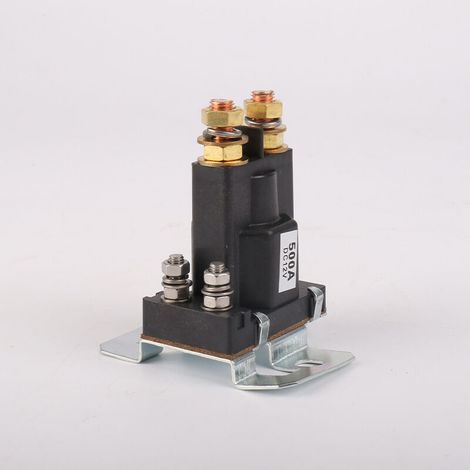 Relais normalement ouvert 500 A, fonctionnement à long terme, convient au démarrage de voitures et de camions 12 V, au démarrage de véhicules haute puissance 24 V, type de démarrage 500 A. (1/4)