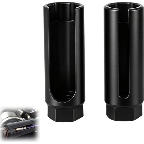 2pcs Lambda Sensor Extractor Socket, Side Opening 8mm+18mm, Oxygen Sensor Socket, Lambda Sensor Key, Suitable for a Wide Range of Automotive Repairs (1/5)