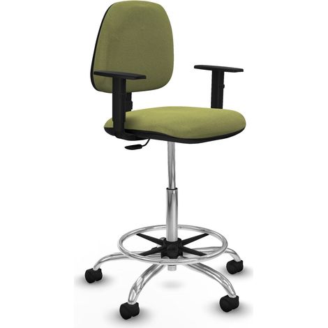 Silla de oficina piqueras y crespo B1D05RN verde ajustable metal
