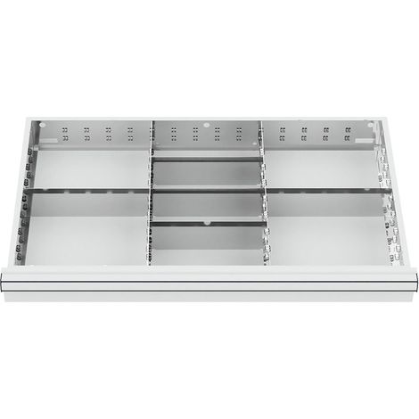 WS24 Schubladeneinteilung Metalleinteilung BLH 200-300 mm Innenmaß 800 x 450 mm - WS24-100314