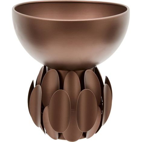 Coupelle décorative Barrel D.25cm marron métallisé - Atmosphera créateur d'intérieur (1/2)