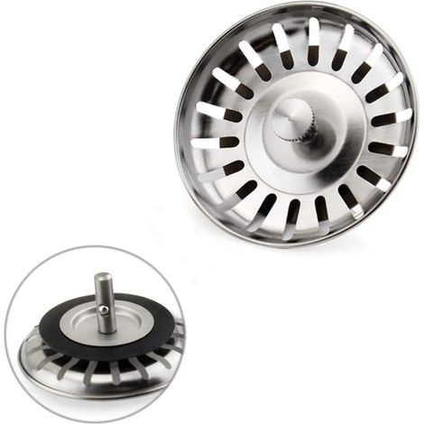 Filter Pour Evier - Inox 304 - 18 Trous - Pieds Fixes - Compatible Avec Éviers Standard - 1 Pièce (1/5)