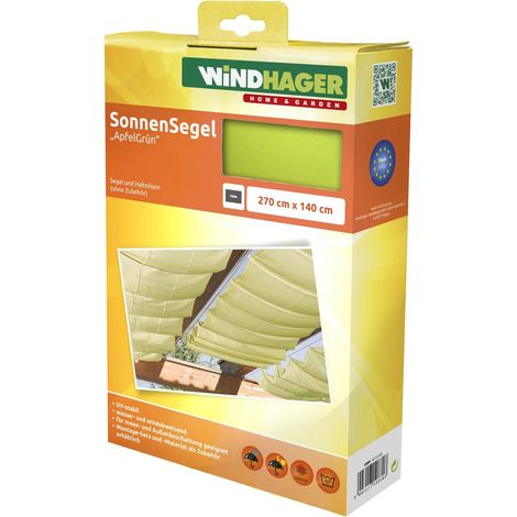 Voile d'ombrage Coulissante sur Câbles, Voile Pare-Soleil pour la Technique de Tension de Corde, Voile de Protection Solaire pour Pergola Ou Véranda, 2, 7 x 1, 4 m, Vert Pomme, 10880 (1/5)