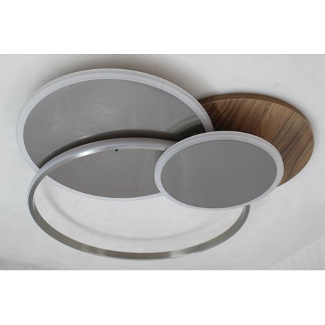 [NEUWERTIG] B-Ware Paul Neuhaus Palma Led Deckenlampe Deckenlampe Lampe 50 Watt Holz Silber Weiß