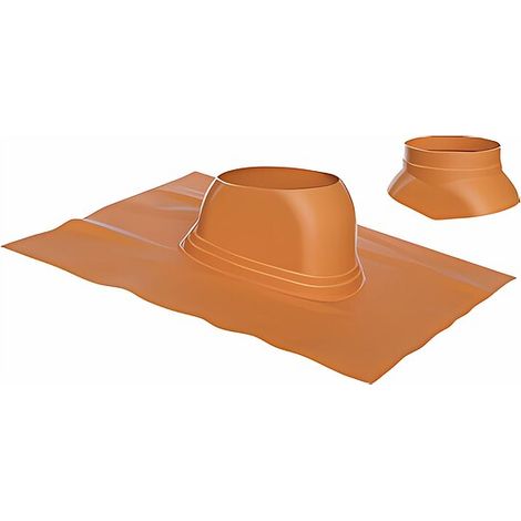 Buderus Universal-Dachziegel für Luft-/Abgas-System - Ø 125 mm - 5° bis 25° - rot - 7738112513 (1/2)