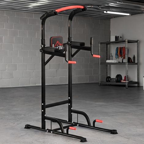 Rack à squat en acier plastique 123 x 98 x 239 cm