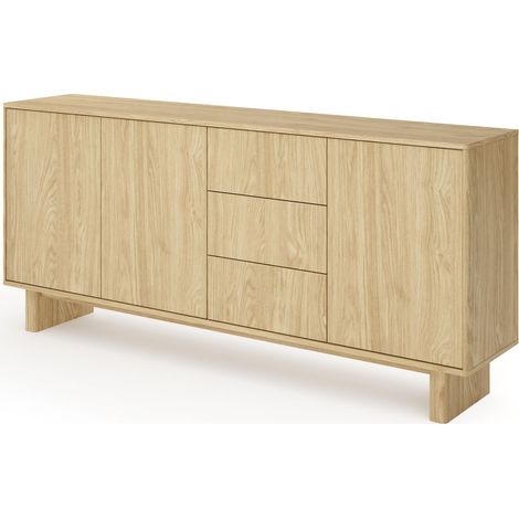 CASSETTIERA, rovere oliato, 183,3 x 82,6 x 38,1 cm