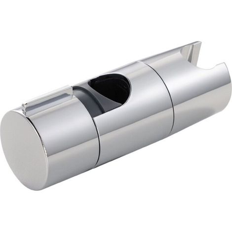 Support Douchette - Réglable 18-25 mm - ABS Chromé - Rotation 90° - Pour Barre de Douche Rond - Hauteur Ajustable (1/5)