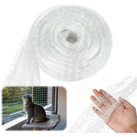 Filet Chat Balcon 3 x 10m Filet Poules Anti Oiseaux Filet Oiseau Fil de Nylon (1/5)