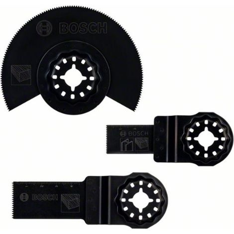 BOSCH SET INICIO 3 UNIDADES STARLOCK WOOD MULTIHERRAMIENTA