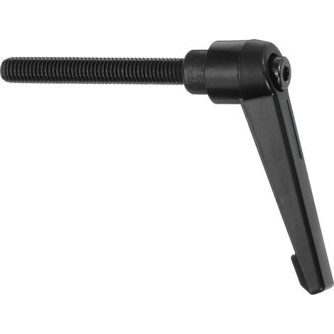 - Maniglia di serraggio - Leva regolabile - Filettatura maschio M8 - Meccanismo di sgancio rapido - Per macchine utensili e attrezzature industriali - Nero - 60x63mm (1/5)