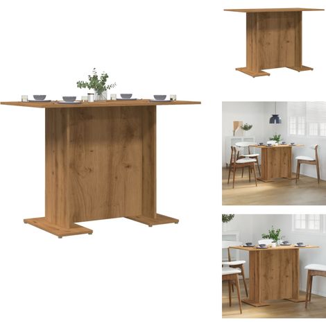 Table à manger chêne artisanal 110 x 60 x 75 cm bois ingénierie - Table À Manger - Tables À Manger - Table À Manger En Bois - Tables À Manger En Bois (1/5)