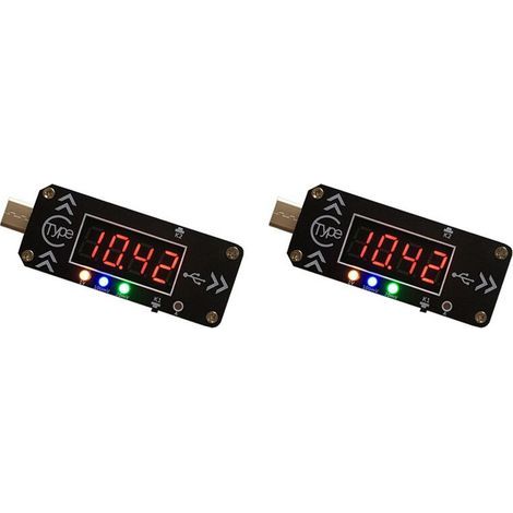 2X Chargeur de Déclenchement de Charge USB Voltmètre Ampèremètre 5V/9V/12V/15V/20V/PPS PD2.0 PD3.0 Type-C Dispositif Leurre USB pour Chargeur PD (1/5)