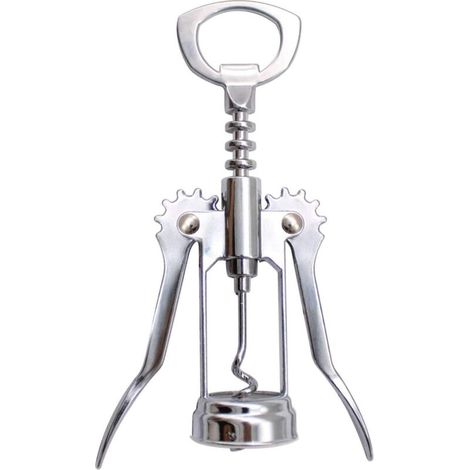 Ouvre-Bouteilles, Décapsuleur à Ailettes Vin Rouge avec Deux leviers Anti-dérapantes de Bière Wine Bottle Opener Spirale Ouvre-Bouteilles