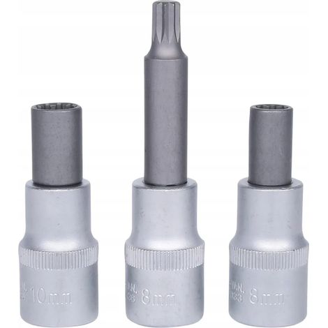 SATRA Jeu de douilles spéciales pour jantes en aluminium, M8, M10, 3 pièces, pour jantes OZ multi-pièces (1/5)